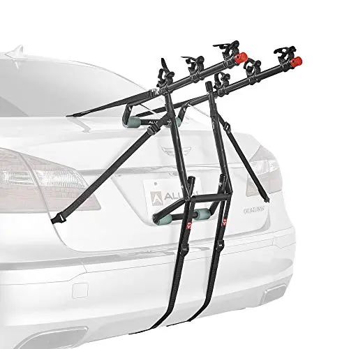 Allen Sports Deluxe 3-bike trunk rack carrying adult bicycles