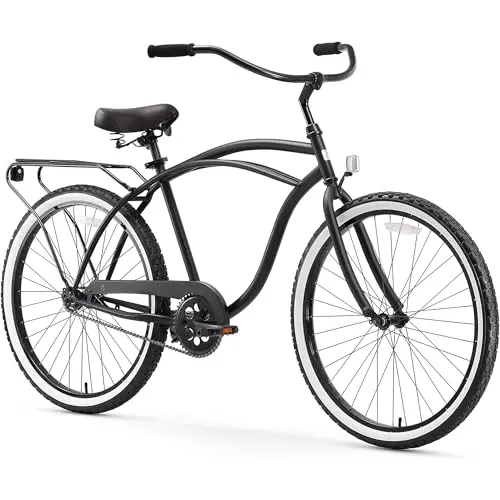 Sixthreezero Around The Block men's cruiser bike with rear cargo rack