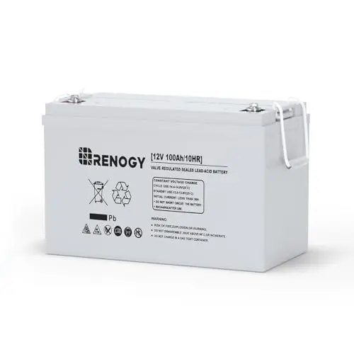 Renogy 12 volt 100 amp hour AGM battery for RV and solar