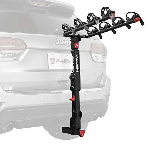 Allen Sports Premier Locking Quick Release 4-Bike Carrier on a car hitch