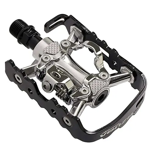VENZO dual-sided clipless pedal compatible with Shimano SPD