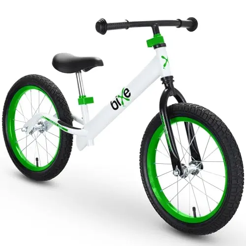 Bixe 16-inch green balance bike for bigger kids