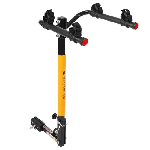MaxxHaul black hitch mount 2-bike rack