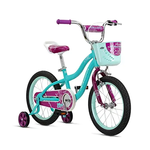 Schwinn Elm 16-inch kids bike with front basket