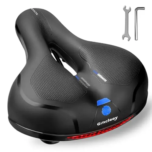 Gincleey Comfort Bike Seat with reflective strip