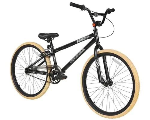 Dynacraft Tony Hawk 24-inch black BMX bike with an adjustable seat.