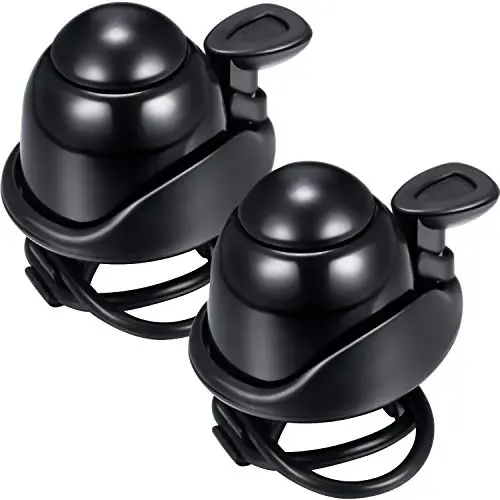 Mudder two-pack adjustable bike bells on handlebars