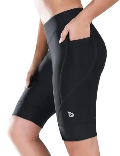 baleaf Women's Black UPF50+ Padded Cycling Shorts