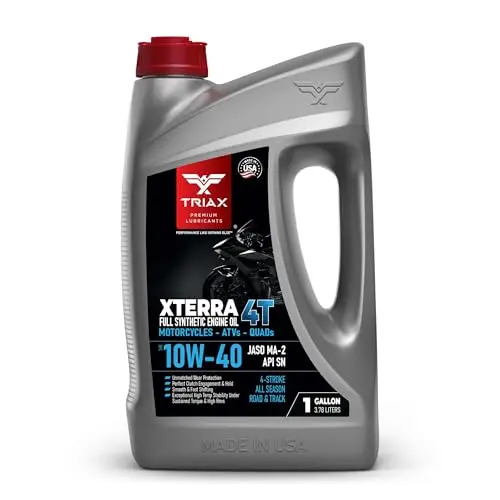 TRIAX XTerra 4T 1-gallon full synthetic motorcycle oil jug