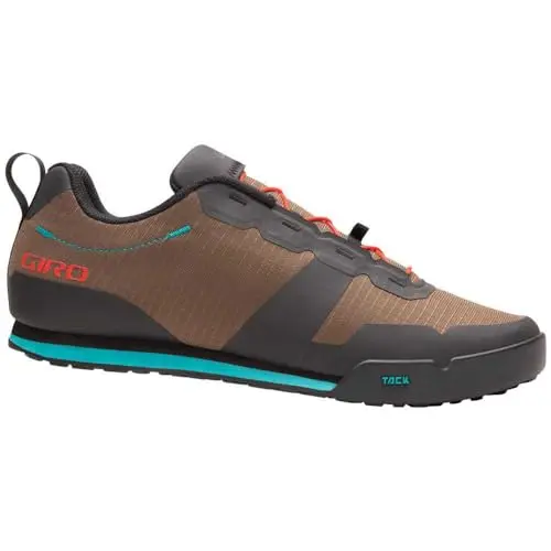 Giro Tracker Fastlace flat pedal cycling shoe in Java Lava color