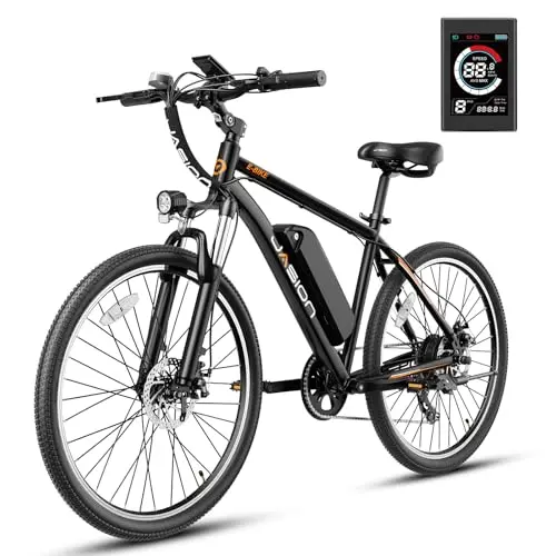 Jasion EB5 dark gray electric mountain bike with front suspension