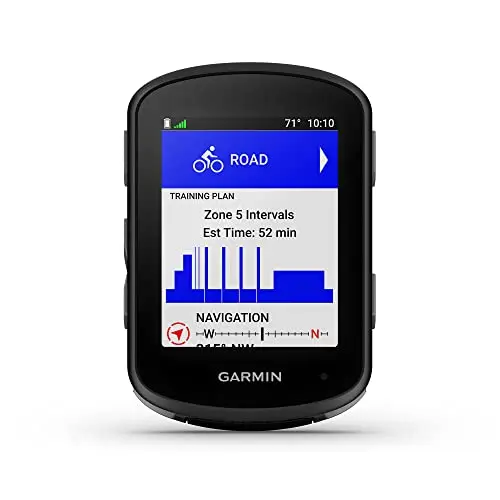 Garmin Edge 540 GPS cycling computer with button controls mounted on a bike