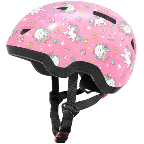 MOUNTALK adjustable kids helmet with unicorn design