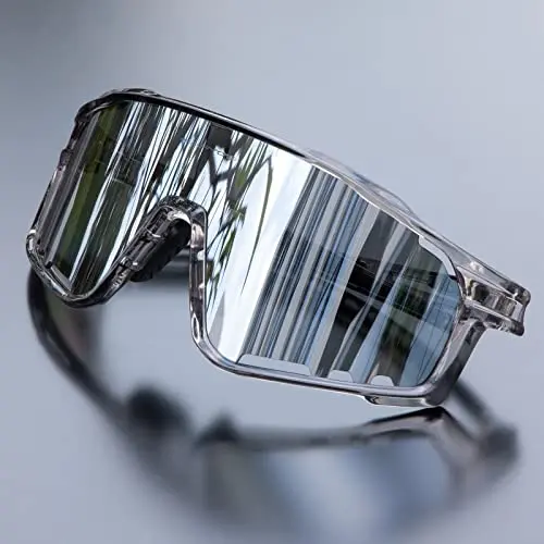 KAPVOE Polarized Mountain Bike Sunglasses with three interchangeable lenses