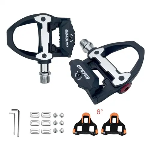 Gineyea black SPD compatible clipless bicycle pedals