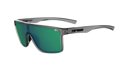 Tifosi Sanctum sport sunglasses with smoke and green mirror lens