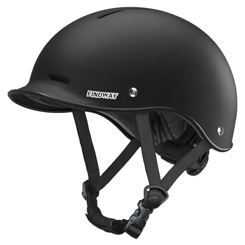 Findway Pro urban-style black bike helmet