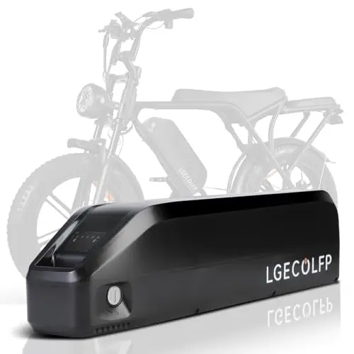 LGECOLFP 48V 15Ah ebike battery with safety lock and LED indicator