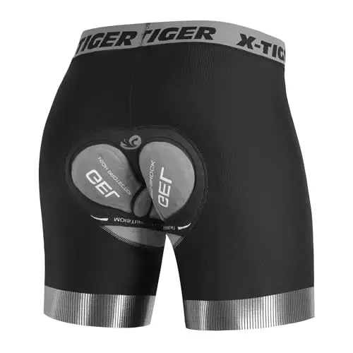 X-TIGER men's 5D padded cycling underwear or liner shorts