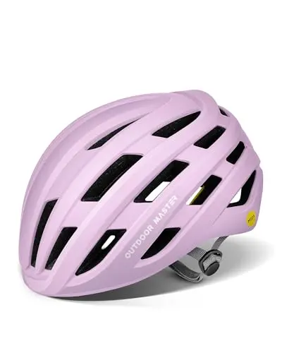 OutdoorMaster MIPS bike helmet showing multiple vents and adjustment dial