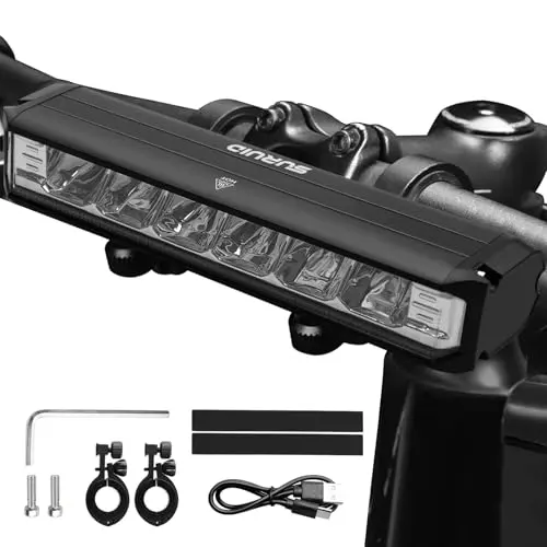 Suruid super bright 3250 lumen aluminum bike headlight