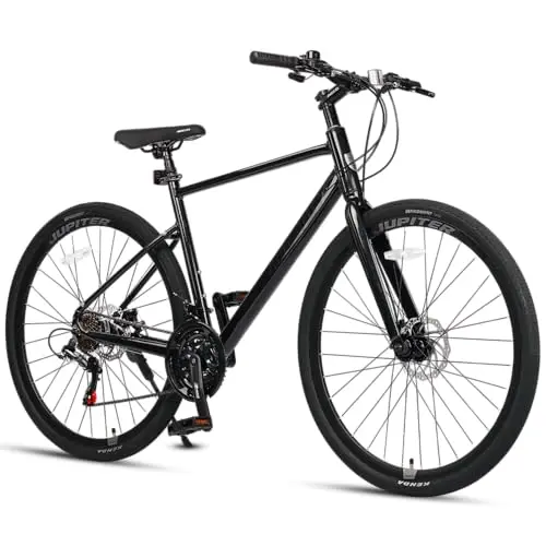 AVASTA chameleon grey hybrid bike with step-over frame