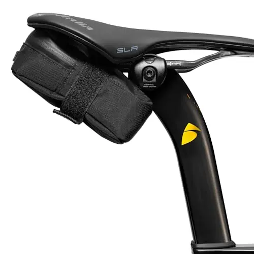 ALMSTHRE Signature midnight black ripstop fabric saddle bag