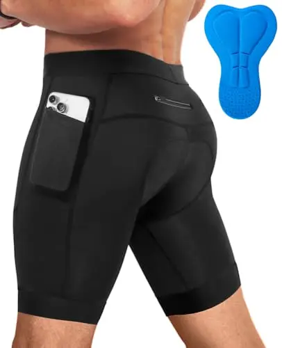 Niksa men's performance cycling shorts with 3D pad and three pockets