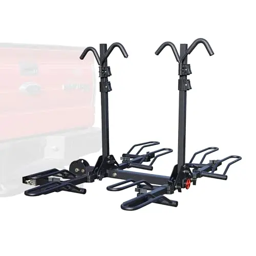 Rockland Foldable 4-Bike hitch rack with anti-scratch padding