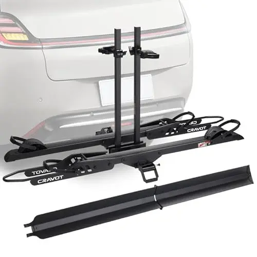 CRAVOT CyberRack E2 Plus foldable hitch bike rack with ramp