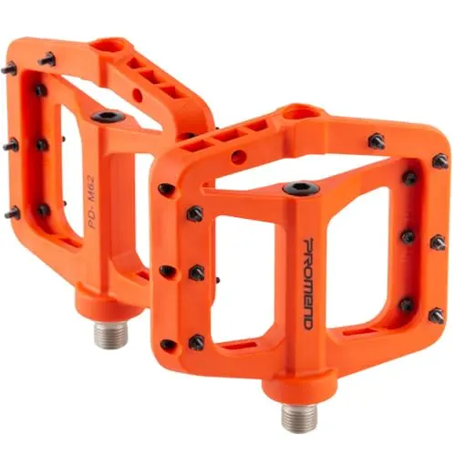 ZPZEZT orange extra wide nylon bicycle pedals