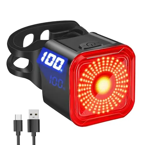 DARKBEAM mini bike tail light with LED display screen