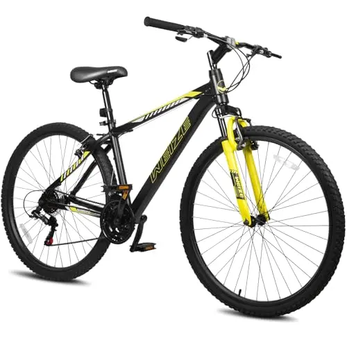 WEIZE 29-inch black hardtail mountain bike