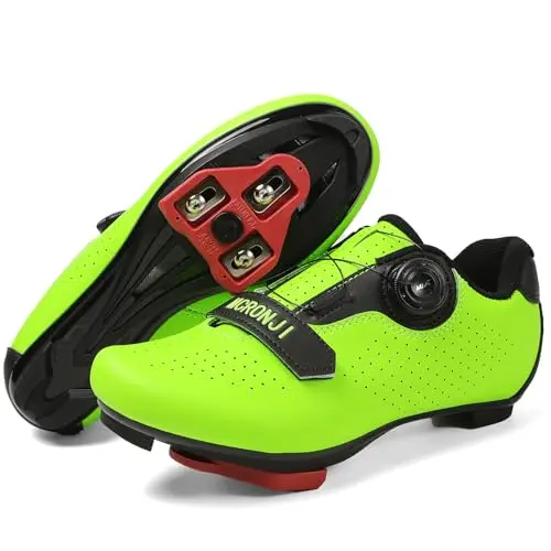 Affordable Mcronji unisex cycling shoes with delta cleats