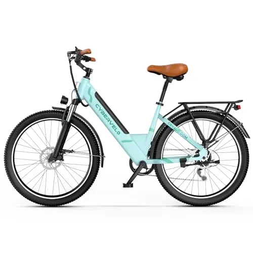 Cybervelo 1000W peak electric bike with long range for delivery value
