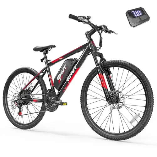 QNUT 350W electric bike with traditional mountain bike geometry