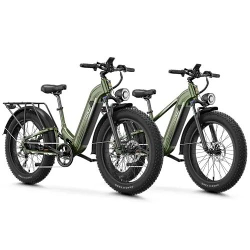 Aipas M1 Pro and M2 Pro electric mountain bike combo with full suspension