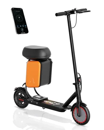 Riuiio G01S foldable electric scooter with seat and storage bag for adults