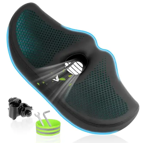 Wsdikale Extra Wide Noseless Bike seat Cushion