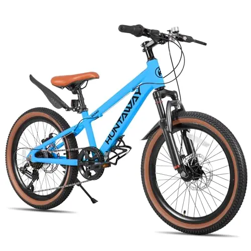 KEANO Huntaway blue kids mountain bike with disc brakes and aluminum frame