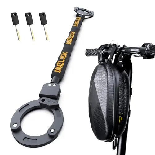 AMZLOCK electric scooter chain lock with a carrying storage bag