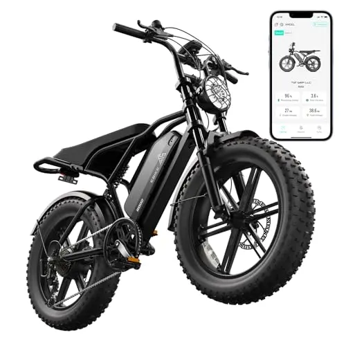 TST 1500W electric dirt bike with fat tires and dual suspension
