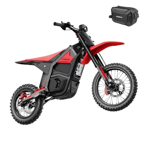 Yozma IN10 red electric dirt bike with fat tires