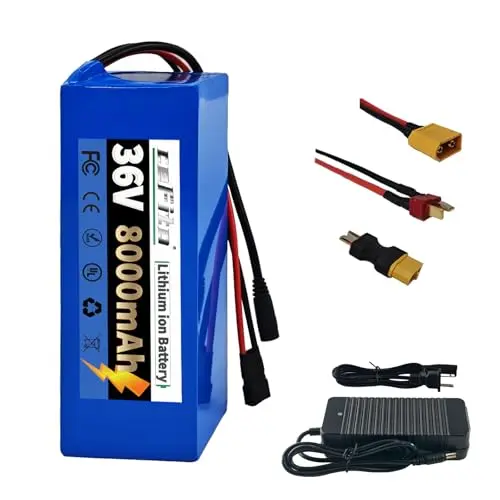 Cefito 36V 8Ah compact lithium battery for electric bikes