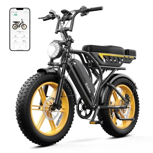 TS TST black electric bike with 20-inch wheels and off-road styling