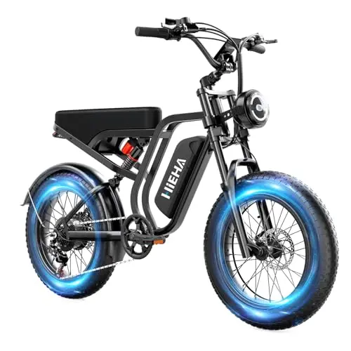 Hieha step-thru electric bike with fat tires for accessible delivery riding